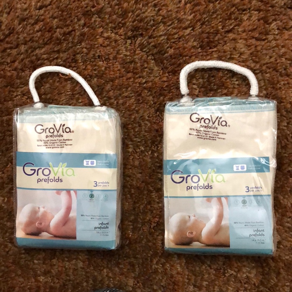 Grovia Infant Prefolds Cloth Diapers